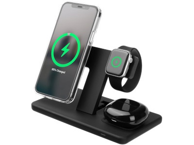 Vezeték nélküli iphone töltőállomás apple watch + iphone