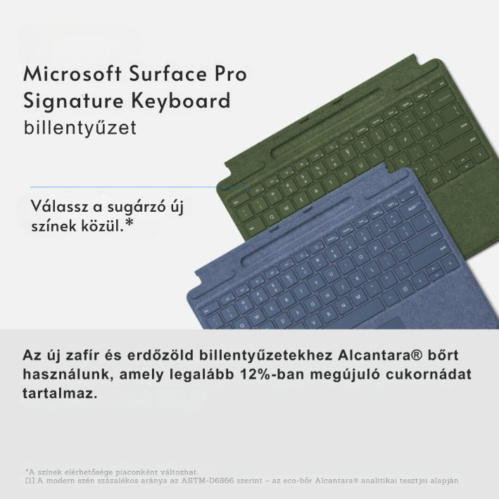 Microsoft Surface Pro X/Pro 8/Pro 9 Signature Keyboard Sapphire ENG billentyűzet