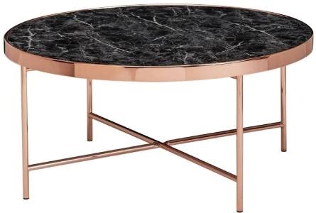 dohányzóasztal fekete márványból