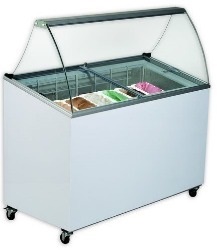 Hűtővitrin gombócos fagylalthoz