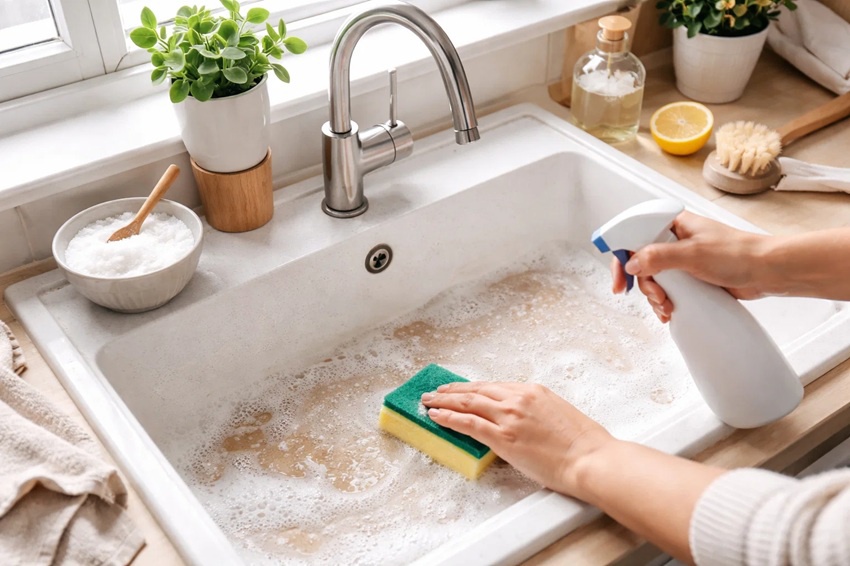 A gránit mosogató tisztítása