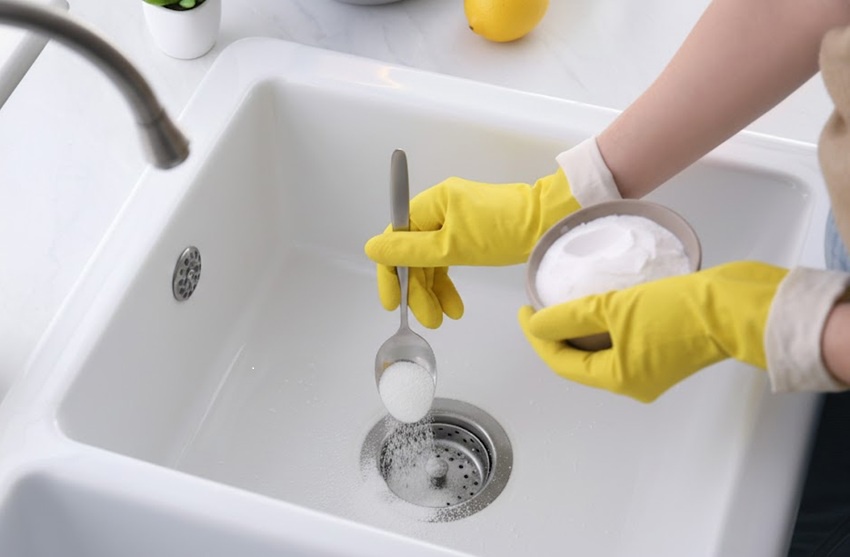 Lefolyótisztítás szódabikarbónával és ecettel