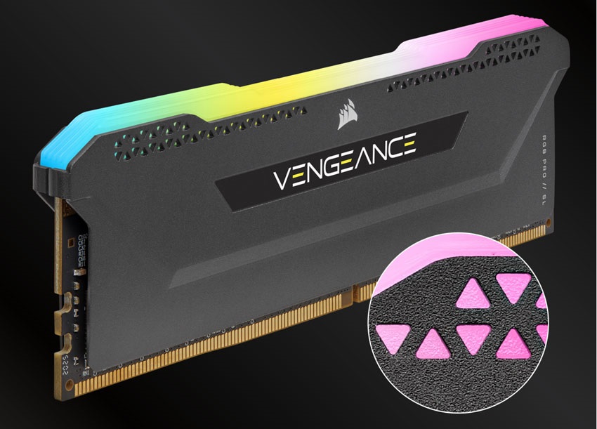 Corsair DDR4 RAM VENGEANCE RGB PRO SL hűtés