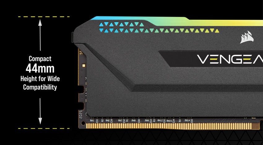 Corsair DDR4 RAM VENGEANCE RGB PRO SL magasság