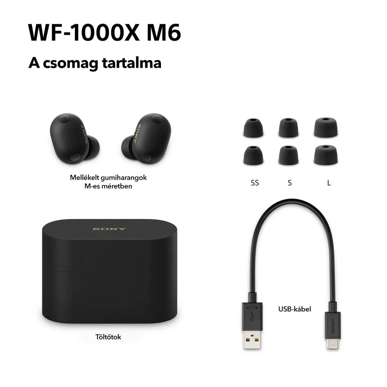 Sony Noise Cancelling WF-1000XM6 vezeték nélküli fülhallgató