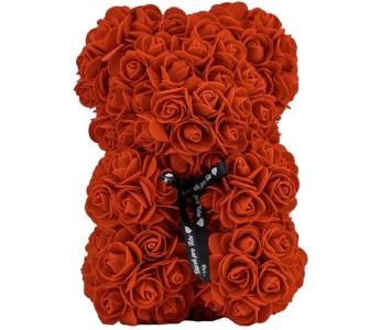 Ajándék Valentin napra rózsából készült mackók