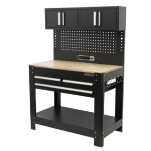 munkaasztal lyukacsos asztallappal