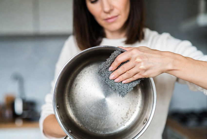 edénysúroló az odaégett edényhez