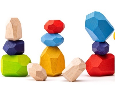 fából készült egyensúlyozó játék