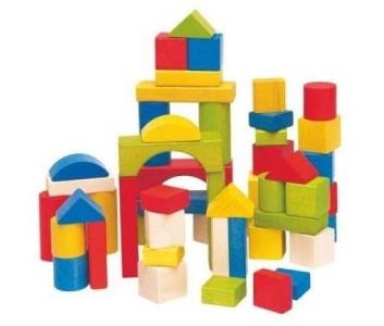 Építőjáték 1 éves kortól – fa építőkockák