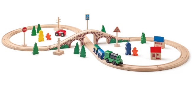 fa vonatok és sínek