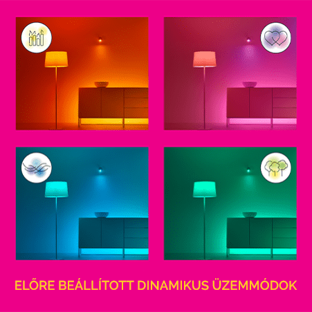 Előre beállított dinamikus üzemmódok
