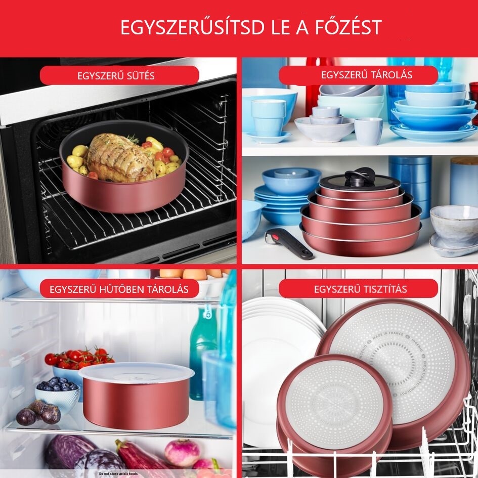 Tefal Ingenio Daily Chef L3989502 edénykészlet, 10 db
