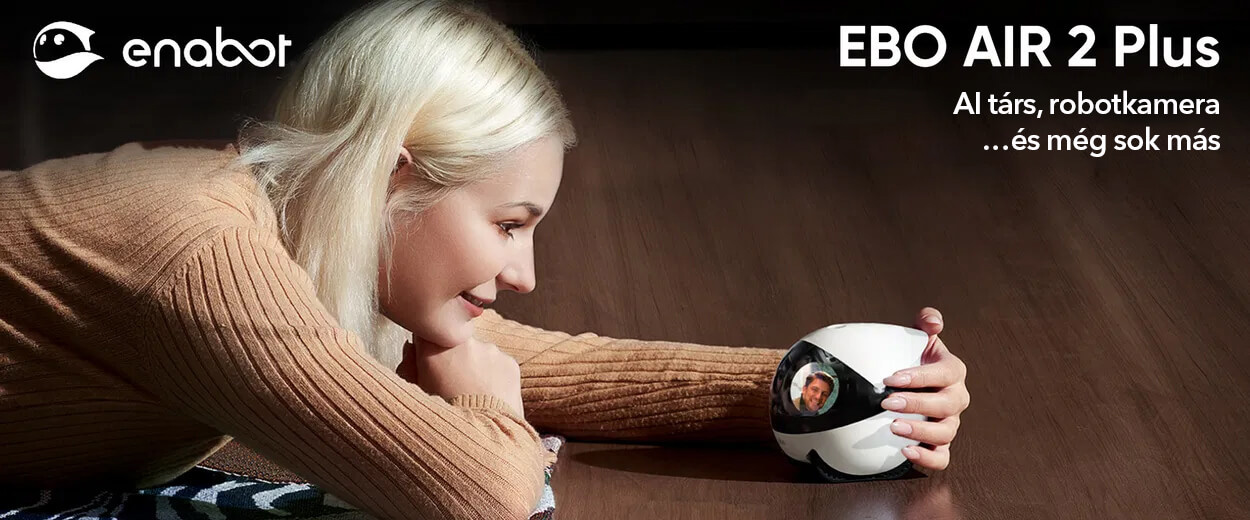 Enabot EBO Air2 Plus robot - 3K kamerás AI robotos társ