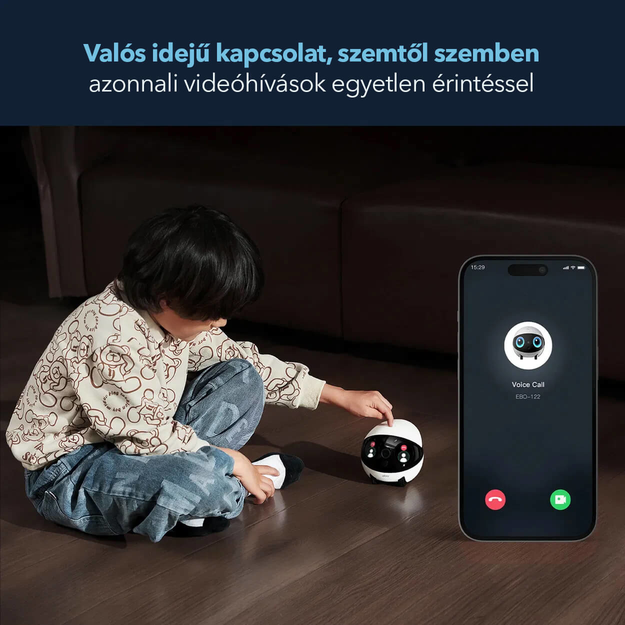 Enabot EBO Air2 Plus robot - 3K kamerás AI robotos társ