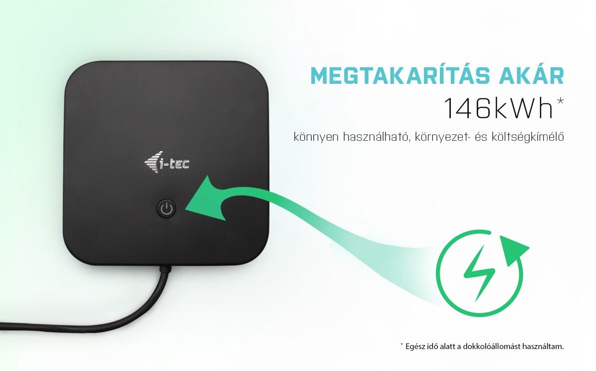 i-tec USB-C Dual Display Docking Station dokkolóállomás