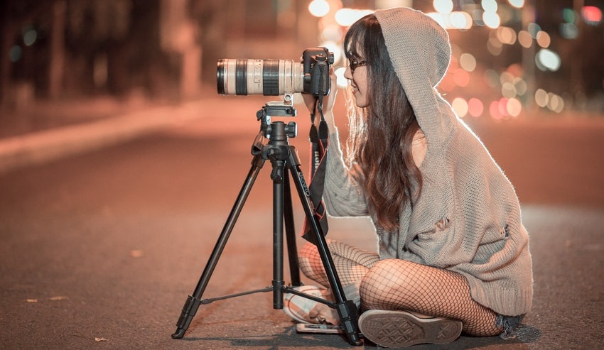 Állvány, digitális tükörreflexes fényképezőgép