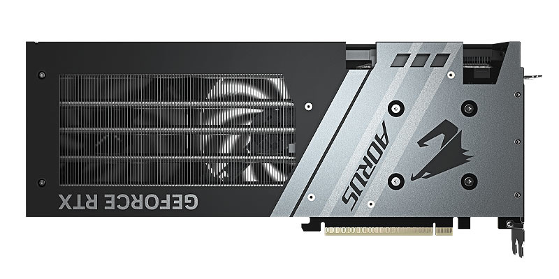 Gigabyte AORUS RTX 5060 ELITE 8G; hátoldal