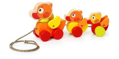 Zsinóron húzható játék – kiskacsák