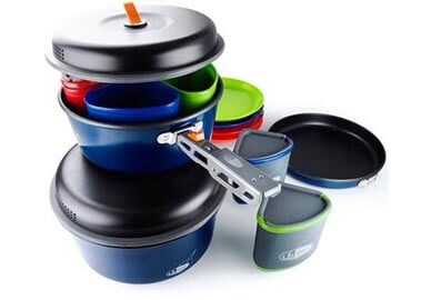 Összecsukható edény - kemping főzés