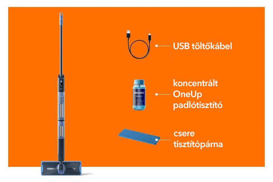 Philips OneUp 5000 Series XV5113/01 padlómosó