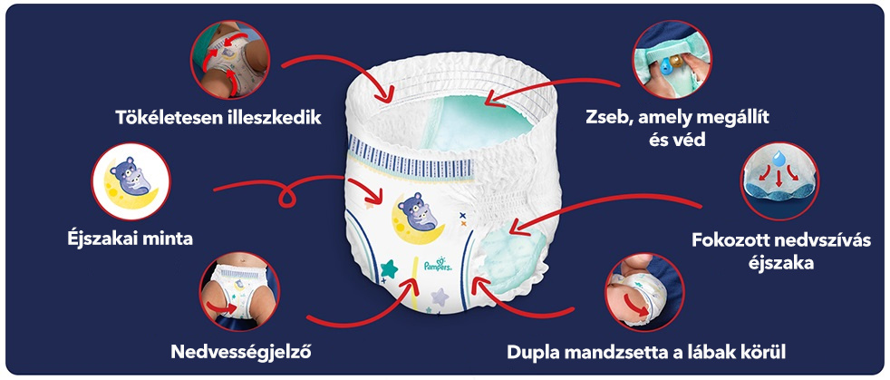 Pampers éjszakai nadrág
