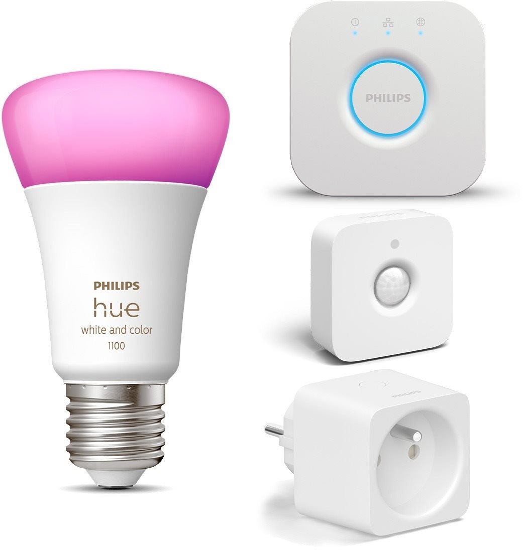 Philips Hue White and Color ambiance 9W E27 starter kit