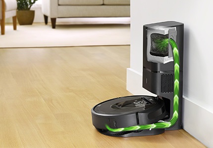 Az iRobot Roomba® gyűjtőtartályának automatikus ürítése