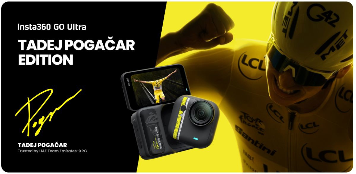 Insta360 GO Ultra Tadej Pogačar Edition Tour Yellow