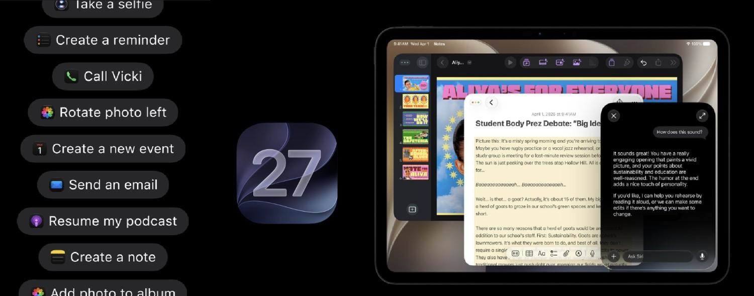 iPadOS 27, bemutató