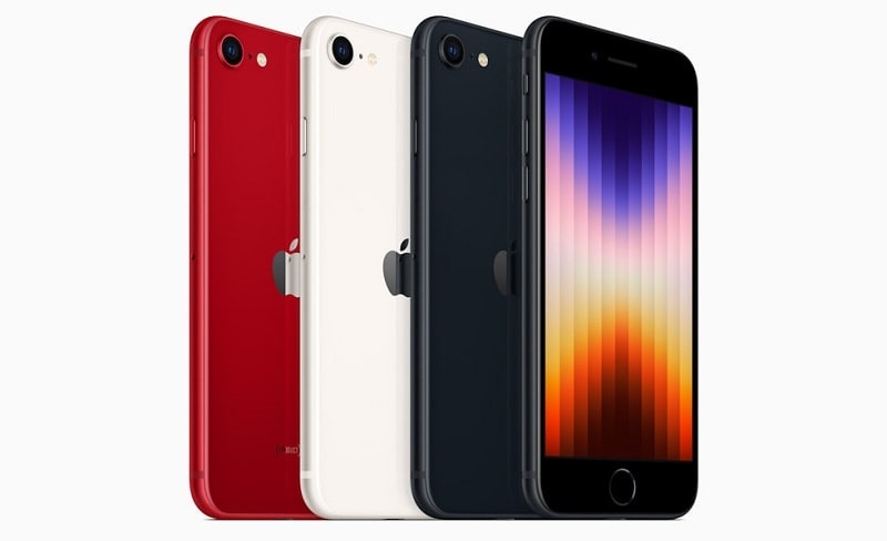 Az Apple iPhone SE 3 2022 színváltozatai