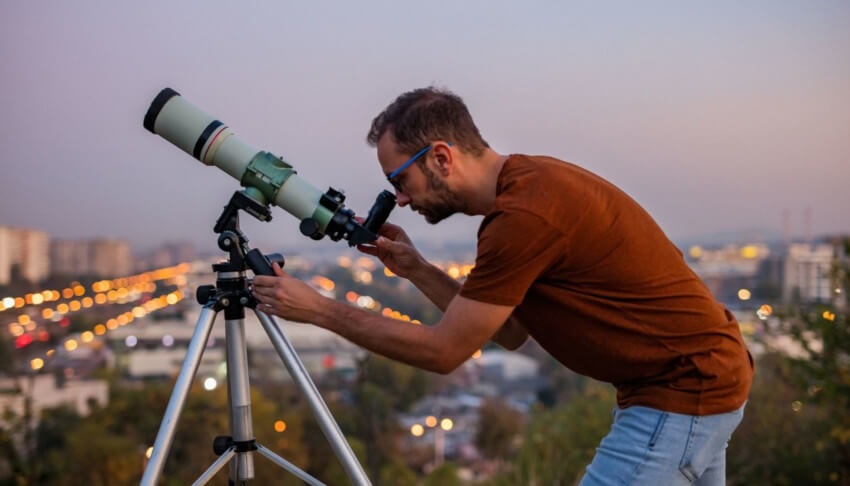 Csillagászati távcső kezdőknek, éjszakai égbolt