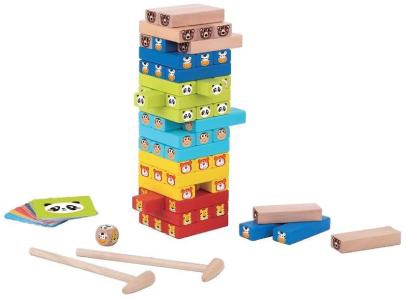 Jenga torony állatkákkal