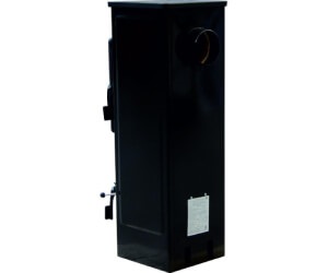 Fatüzelésű kandalló hátsó kivezetéssel