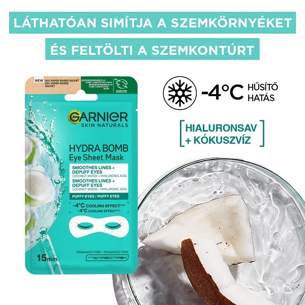 Garnier Skin Naturals Hydra Bomb Eye Sheet Mask Coconut Water