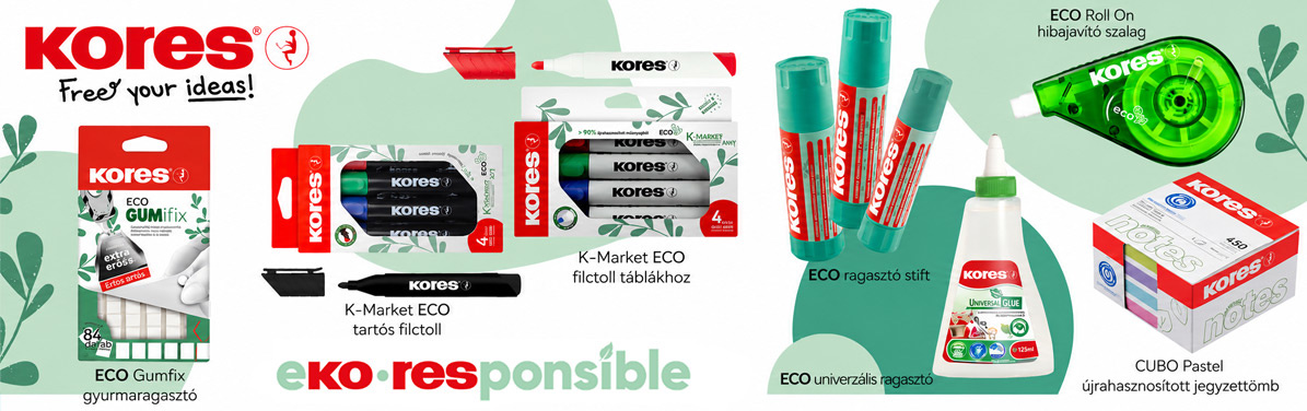 Kores ECO irodaszerek Kores ECO irodaszerek