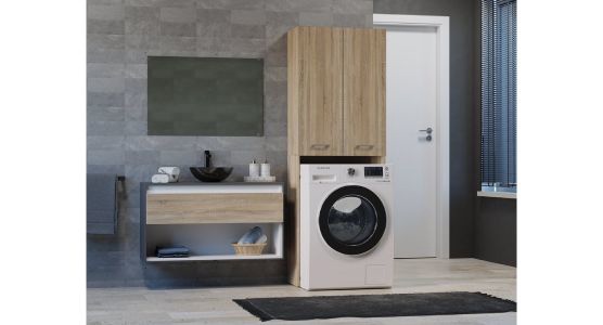 magas fürdőszoba szekrény