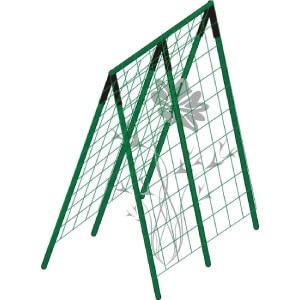 Fém rácsos növénytámasz uborkához