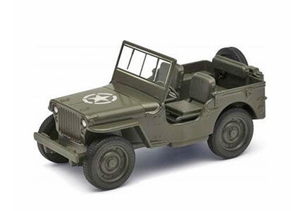 Fém autómodellek – Jeep katonai makett