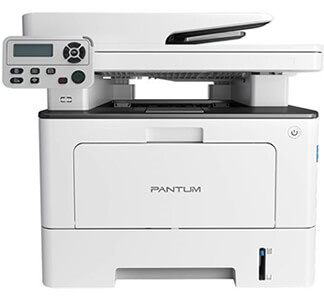 Fekete fehér nyomtató szkennerrel