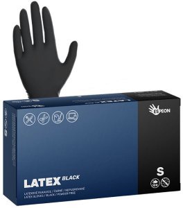fekete kesztyű latex