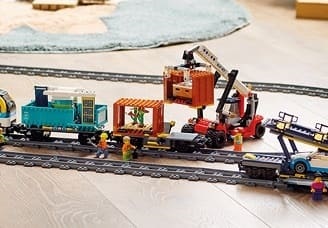 LEGO vonatok mozgásban