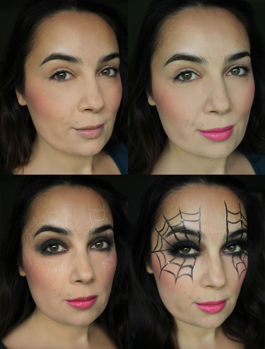 Halloweeni smink - pókháló