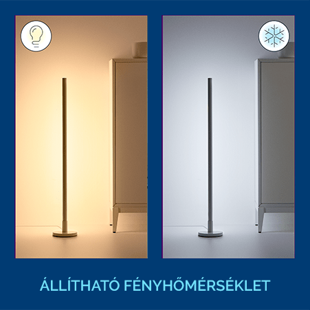 Választható fényhőmérséklet Választható fényhőmérséklet