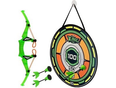 Gyerek nyílpuska nyilakkal és célponttal