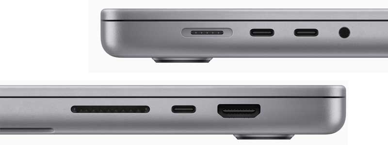 Apple MacBook Pro 14 M2 csatlakoztathatóság