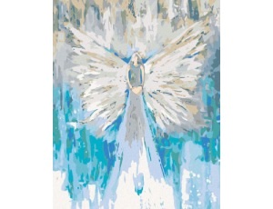 festés számok szerint angyalka