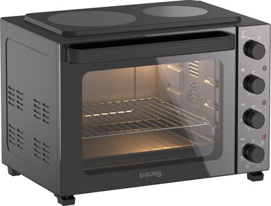 hordozható sütő főzőlappal