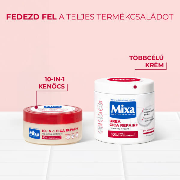 MIXA Urea Cica Repair+ testápoló 400 ml