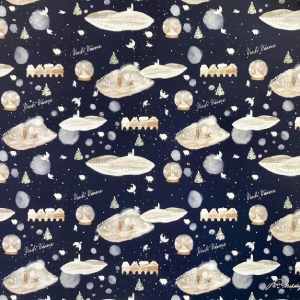 Kék ajándék csomagolópapír